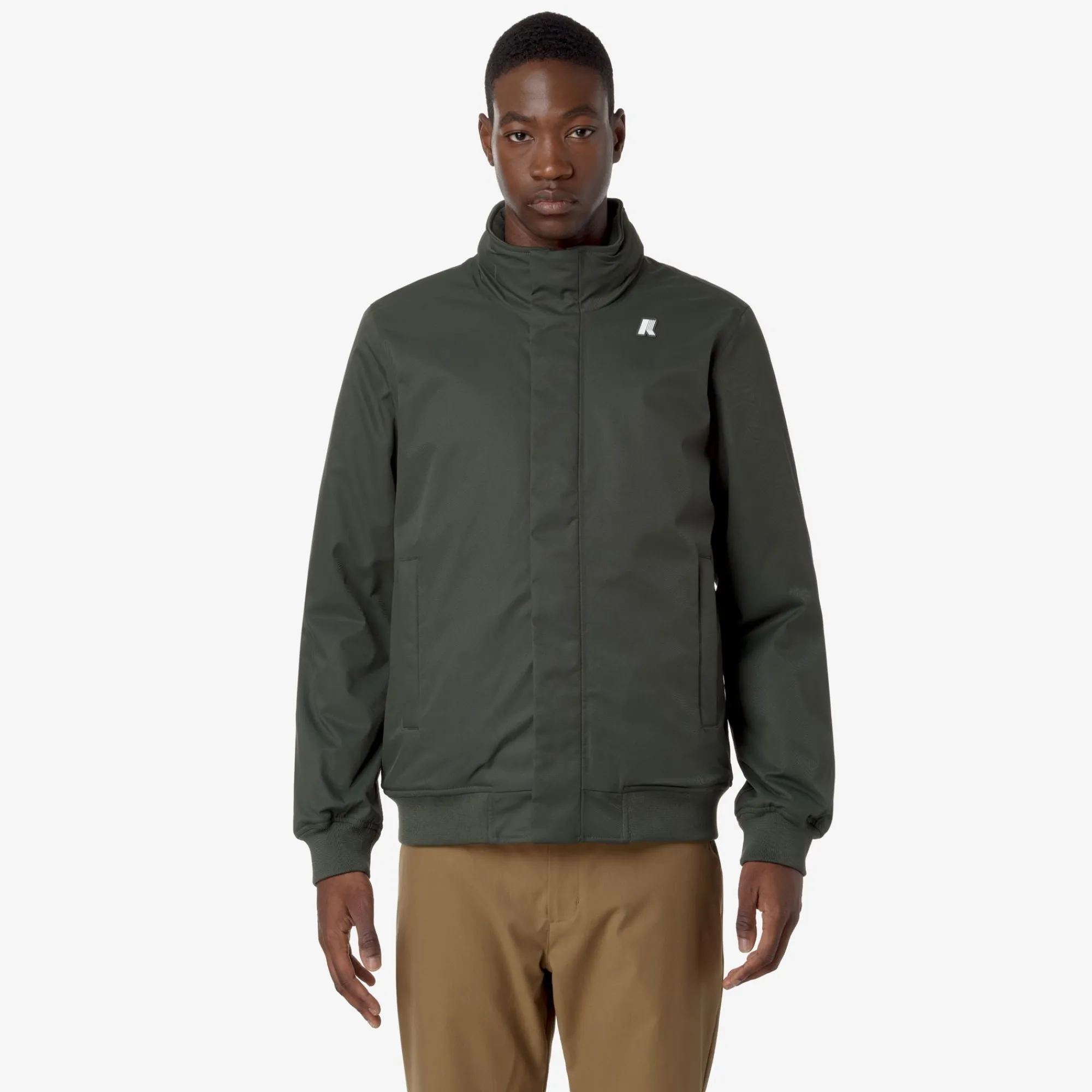 Online K-Way AMAURY TWILL MARMOTTA Greenb-bluea
