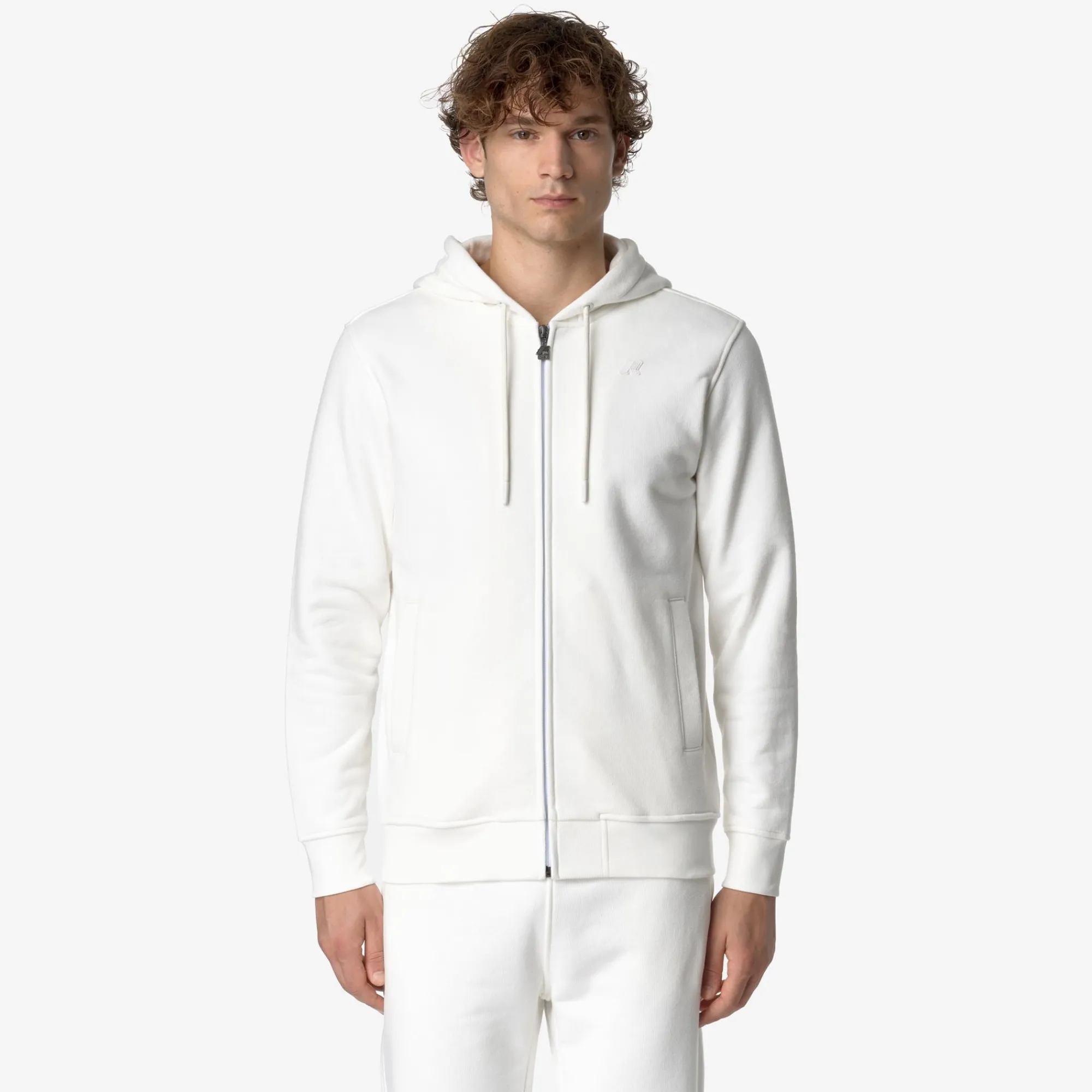 Outlet K-Way ANTHONY HEAVY FLEECE Whitegardenia
