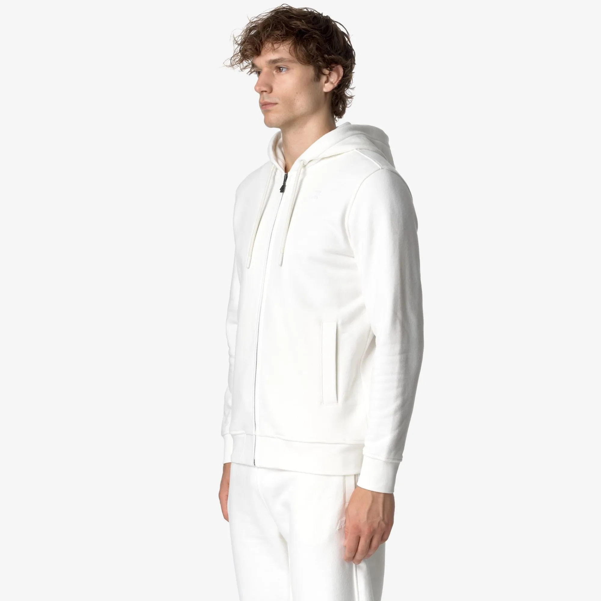 Outlet K-Way ANTHONY HEAVY FLEECE Whitegardenia