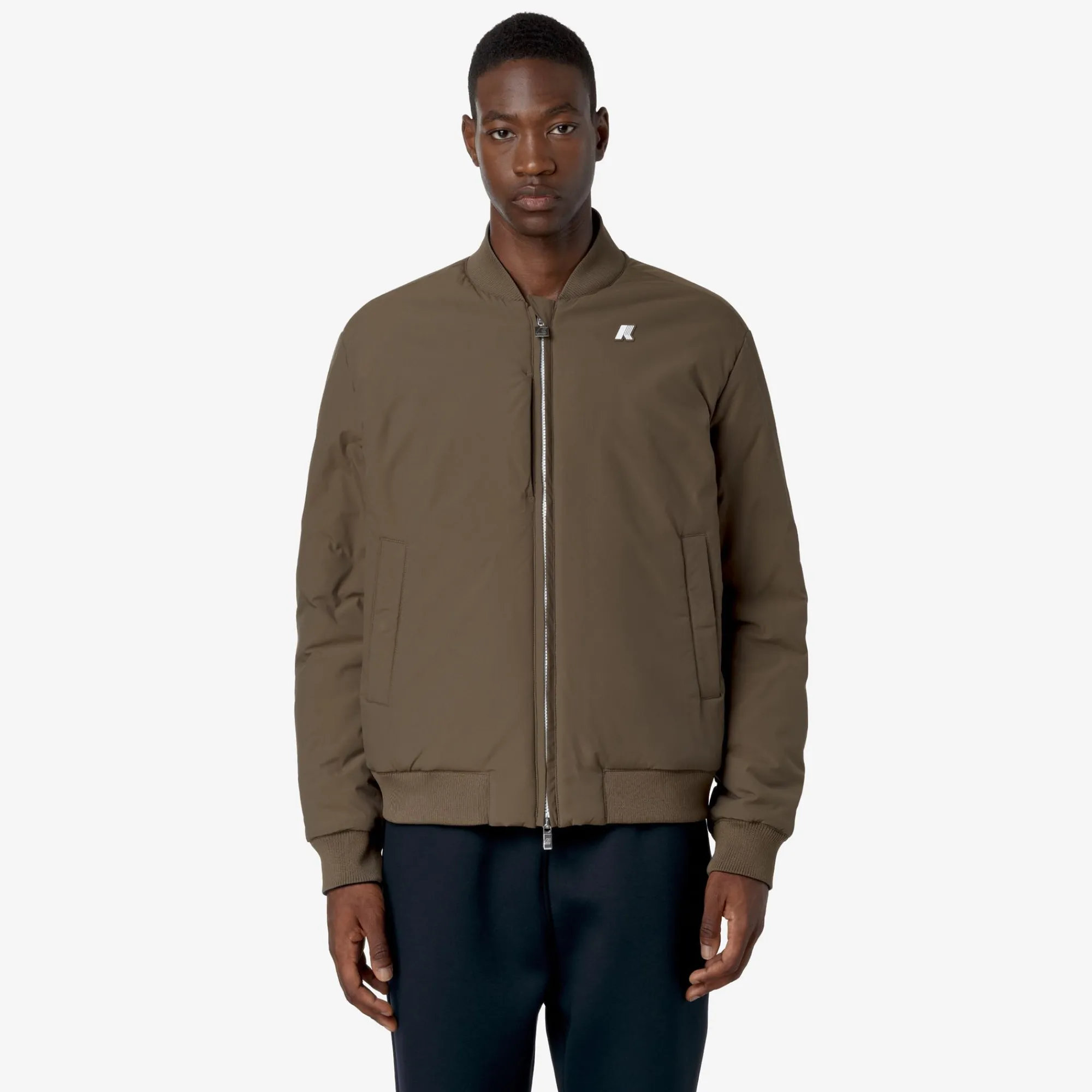 New K-Way AORELIAN ST WARM REVERSIBLE Blued-browng