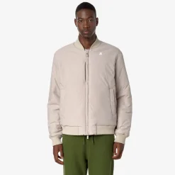 K-Way AORELIAN ST WARM REVERSIBLE Greencypress-beigegrey