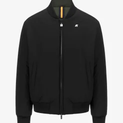 Outlet K-Way AORELIAN ST WARM REVERSIBLE Blackpure-greenblackish