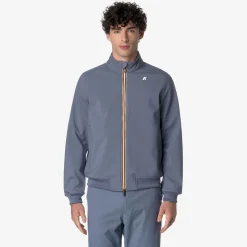 New K-Way ARSENE BONDED Greybluea-blued