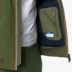 New K-Way ARSENE BONDED Greenc-blued