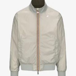 K-Way ARSENE PLUS.2 REVERSIBLE Greenc-beigel