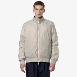 K-Way ARSENE PLUS.2 REVERSIBLE Greenc-beigel