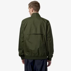 K-Way ARSENE PLUS.2 REVERSIBLE Greenc-beigel