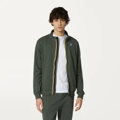 Outlet K-Way AUGUR POLY COTTON Greenblackish