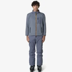 Discount K-Way AVRIEUX MICROTWILL 2L Greyblueavio