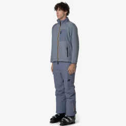 Discount K-Way AVRIEUX MICROTWILL 2L Greyblueavio