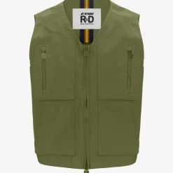 Hot K-Way BARNEL POCKETS BONDED JERSEY Greensphagnum-grey