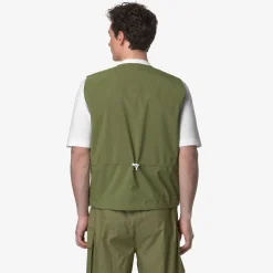 Hot K-Way BARNEL POCKETS BONDED JERSEY Greensphagnum-grey