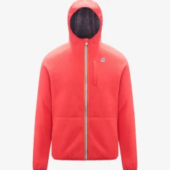 Hot K-Way BEAU ST FUR BONDED Red-greysmk