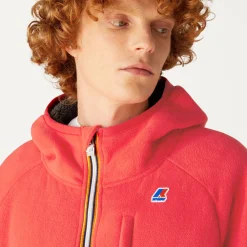 Hot K-Way BEAU ST FUR BONDED Red-greysmk