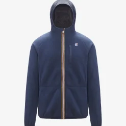 Hot K-Way BEAU ST FUR BONDED Bluedepth-greysmk