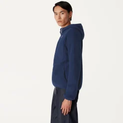 Hot K-Way BEAU ST FUR BONDED Bluedepth-greysmk