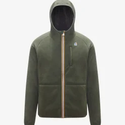 Hot K-Way BEAU ST FUR BONDED Greenblackish-greysmk