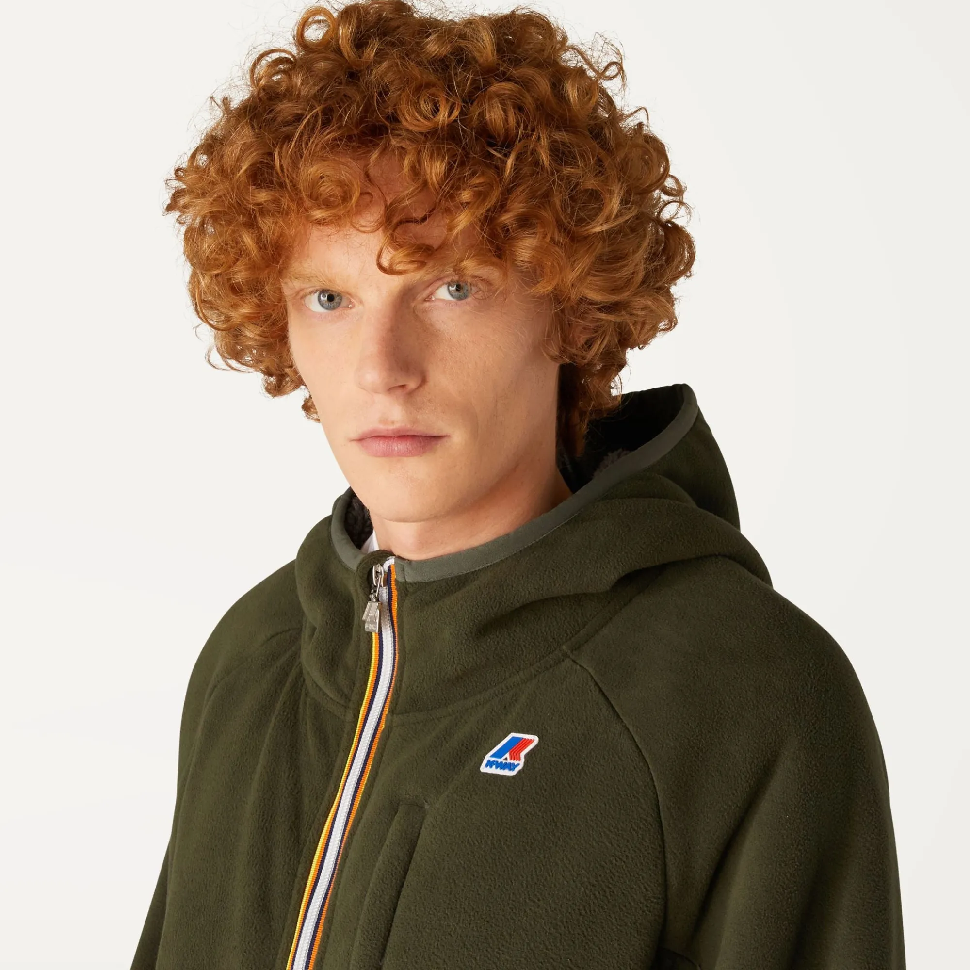 Hot K-Way BEAU ST FUR BONDED Greenblackish-greysmk