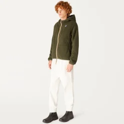 Hot K-Way BEAU ST FUR BONDED Greenblackish-greysmk