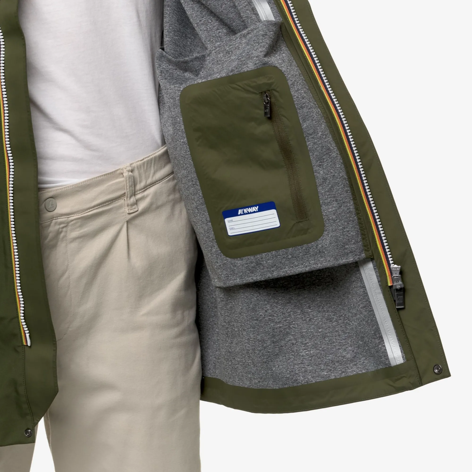 Clearance K-Way BENNY BONDED JERSEY Greencypress