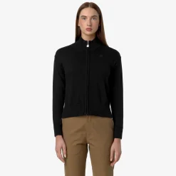 New K-Way BETINNE COTTON CASHMERE Blackpure