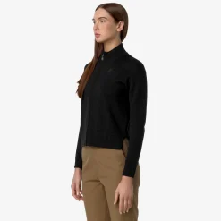 New K-Way BETINNE COTTON CASHMERE Blackpure