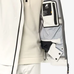 Outlet K-Way BOZEL 3 LAYERS Whitegardenia