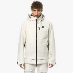 Outlet K-Way BOZEL 3 LAYERS Whitegardenia