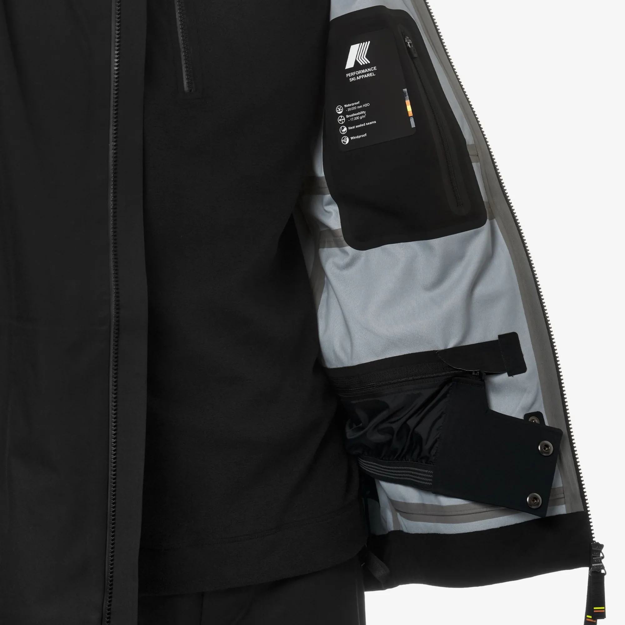 New K-Way BOZEL 3 LAYERS Blackpure