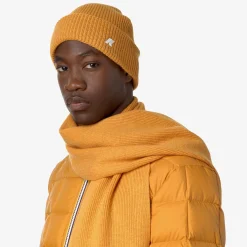 New K-Way BRICE CARDIGAN STITCH WOOL Yellowincamelange