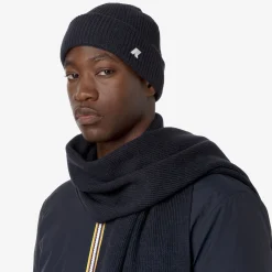 Outlet K-Way BRICE CARDIGAN STITCH WOOL Bluedepthmelange