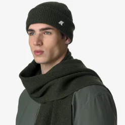 Best K-Way BRICE CARDIGAN STITCH WOOL Greenblackishmelange