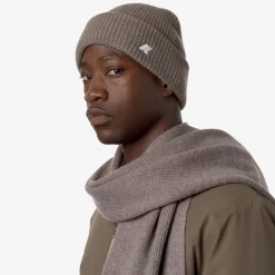 New K-Way BRICE CARDIGAN STITCH WOOL Beigetaupemelange