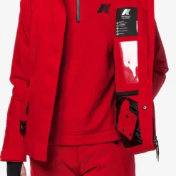 Outlet K-Way CHEVRIL MICRO TWILL 2 LAYERS Red