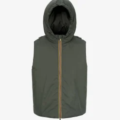 Hot K-Way CLAUDEL WOOLMARK Bluedepth-greenblackish