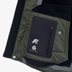 Hot K-Way CLAUDEL WOOLMARK Bluedepth-greenblackish