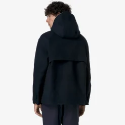 Hot K-Way CLAUDEL WOOLMARK Bluedepth-greenblackish