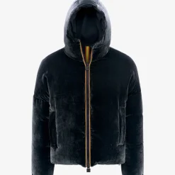 Online K-Way CLAUDER VELVET THERMO REVERSIBLE Blackash