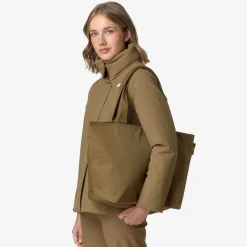 Hot K-Way CLERE TWILL Browncorda-natural