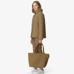 Hot K-Way CLERE TWILL Browncorda-natural