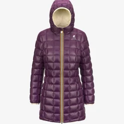 New K-Way DENISE ST THERMO REVERSIBLE Beigee-violetp