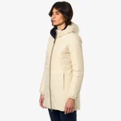 New K-Way DENISE ST THERMO REVERSIBLE Beigee-violetp