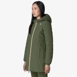 K-Way DENISE ST THERMO REVERSIBLE Greenc-blackp