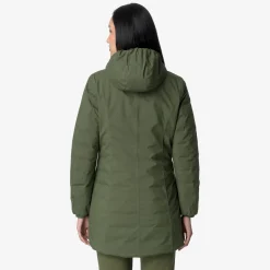 K-Way DENISE ST THERMO REVERSIBLE Greenc-blackp