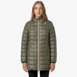 Best K-Way DENISE ST THERMO REVERSIBLE Blackp-greenc