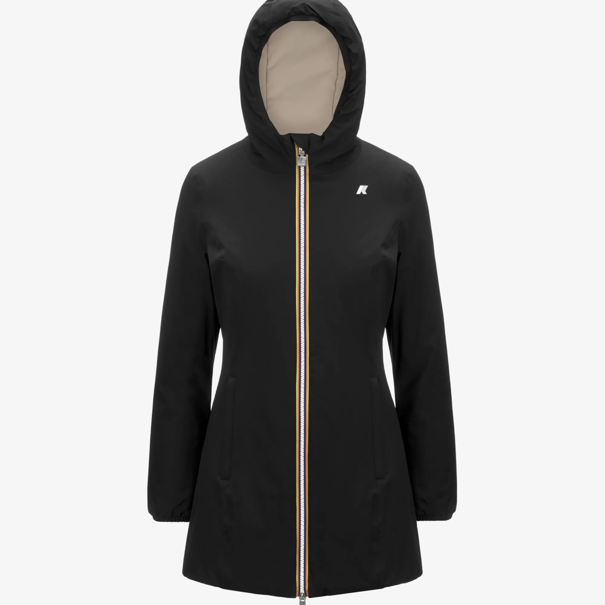 Best K-Way DENISE ST WARM REVERSIBLE Blackp-beigeg