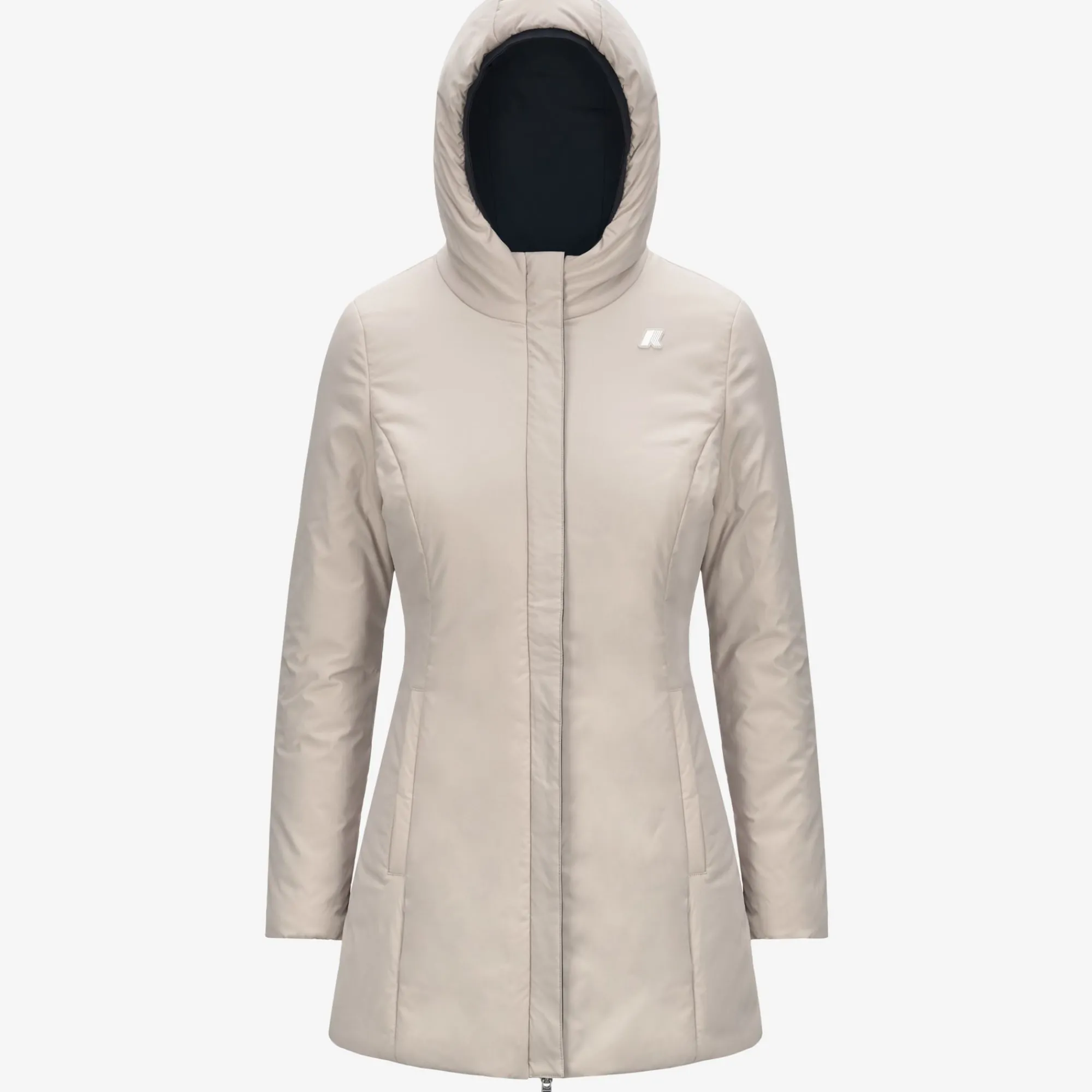 Best K-Way DENISE ST WARM REVERSIBLE Blackp-beigeg