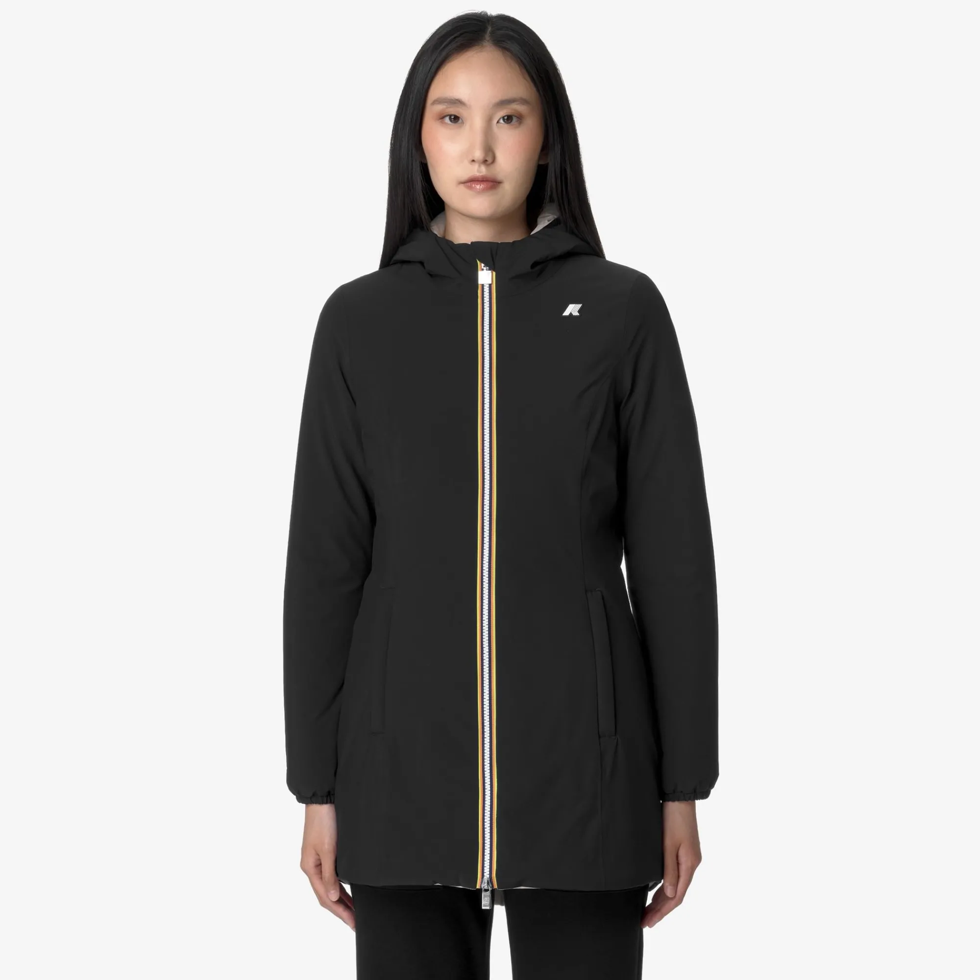 Best K-Way DENISE ST WARM REVERSIBLE Blackp-beigeg