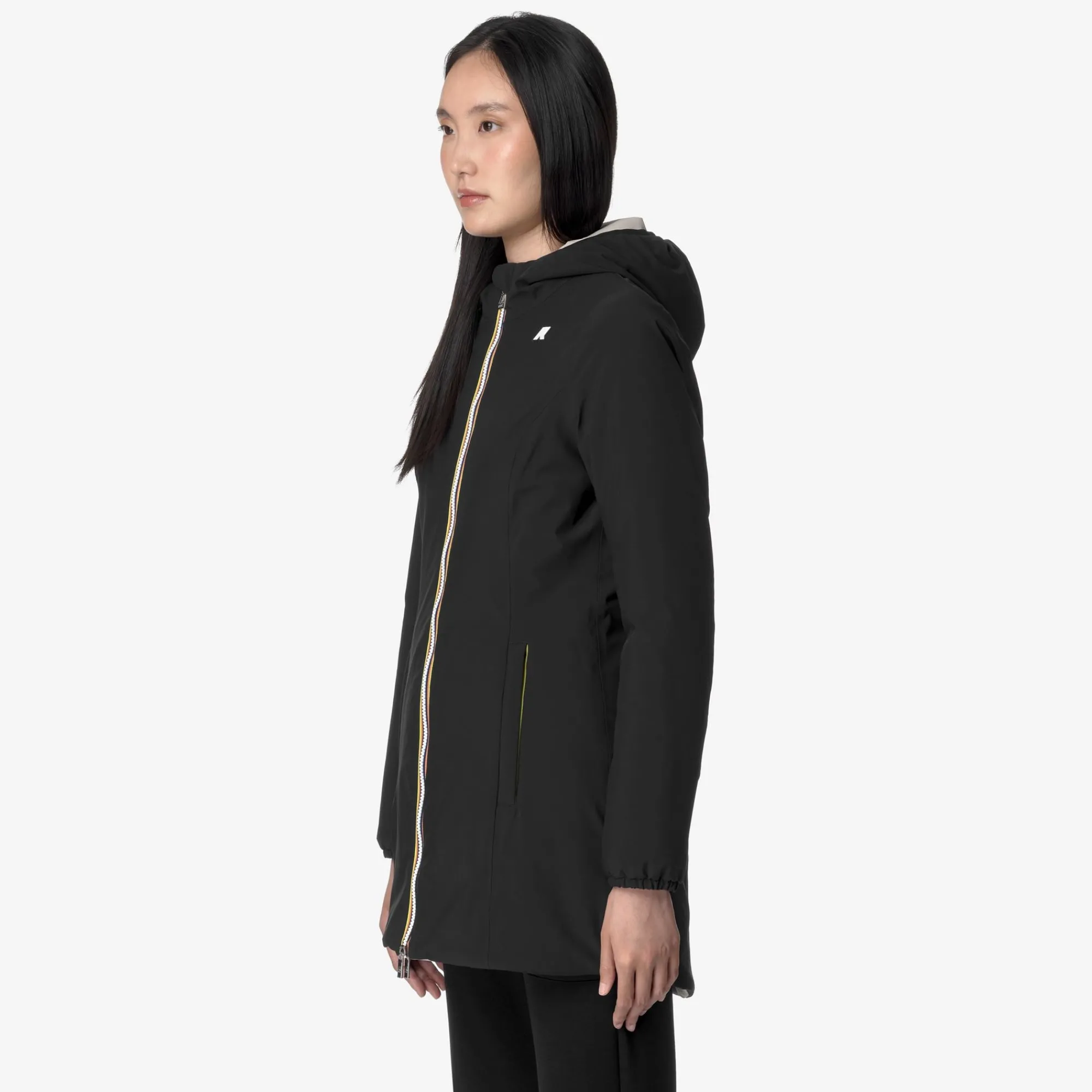Best K-Way DENISE ST WARM REVERSIBLE Blackp-beigeg
