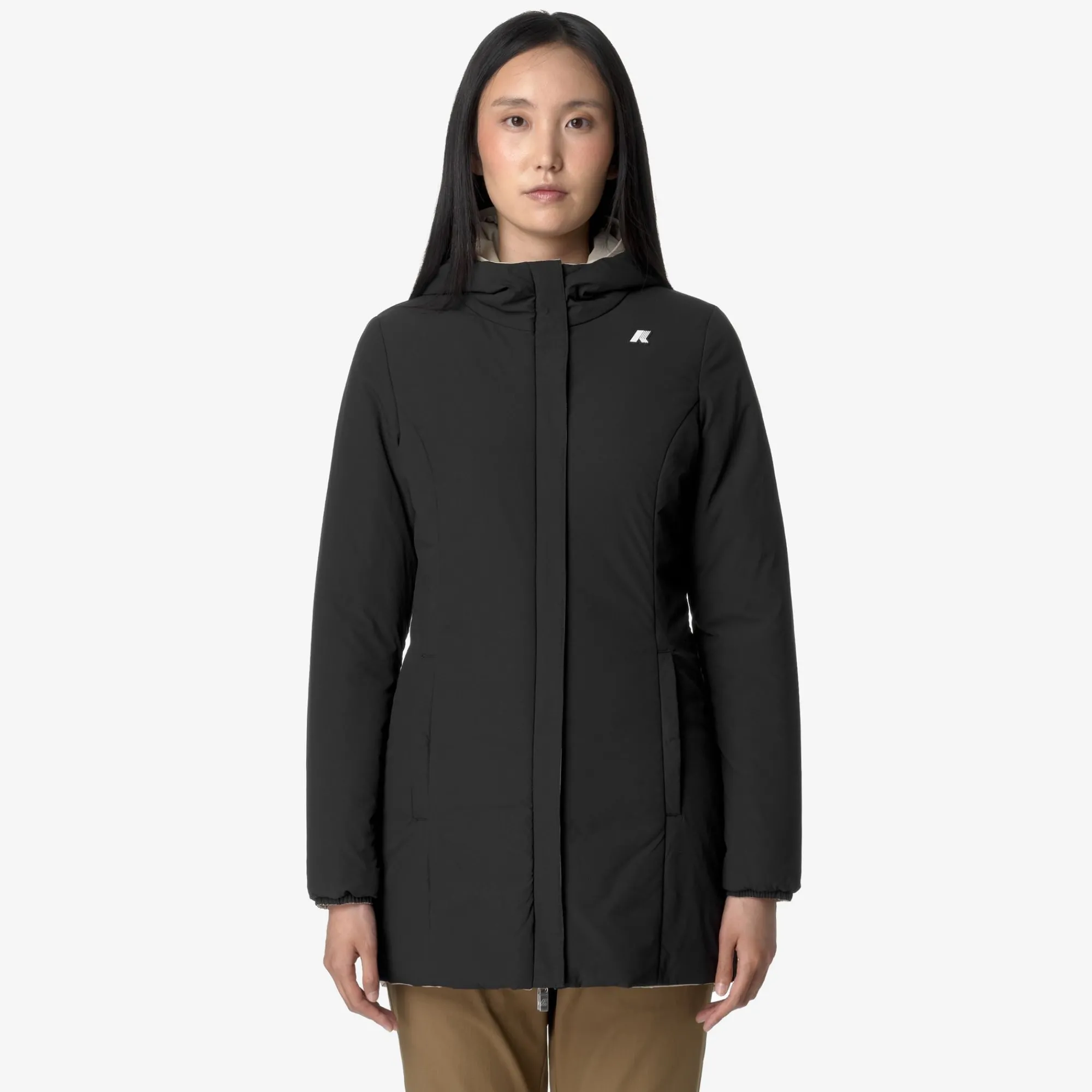 Best K-Way DENISE ST WARM REVERSIBLE Beigeg-blackp